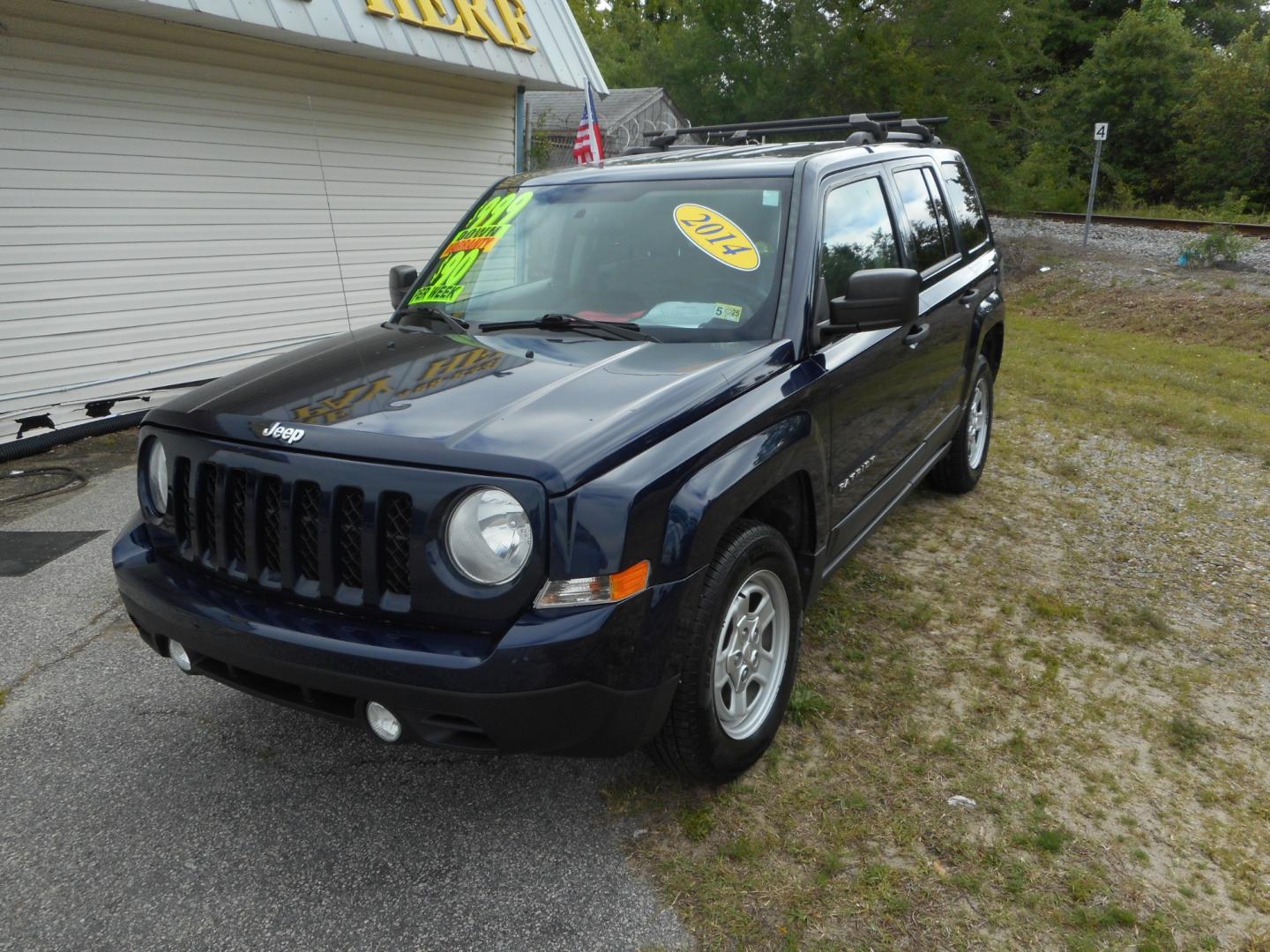 2014 Blue Jeep Patriot Sport 2WD (1C4NJPBA5ED) with an 2.0L L4 DOHC 16V engine, located at 2553 Airline Blvd, Portsmouth, VA, 23701, (757) 488-8331, 36.813889, -76.357597 - Photo#1